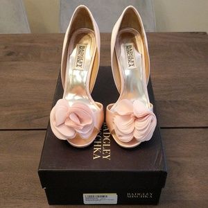 Badgley Mischka Satin Pink Heel (Randall)